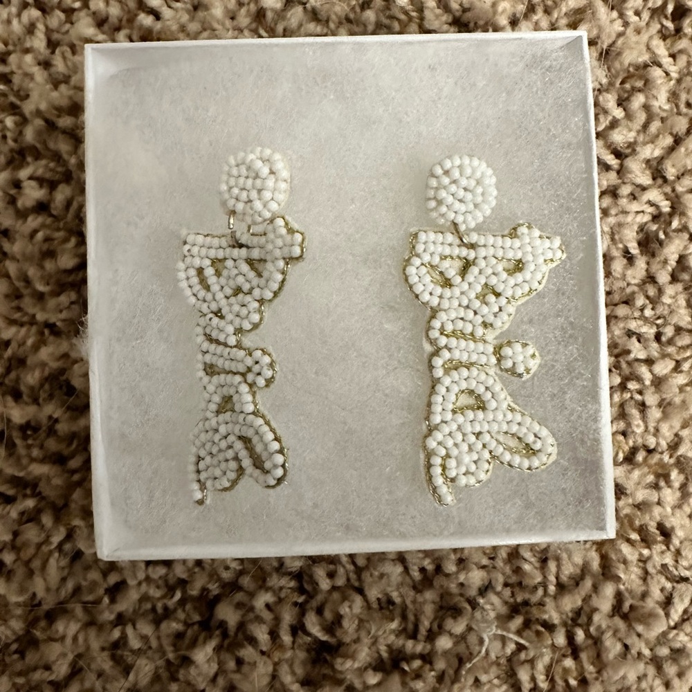 Beaded Bride Earrings